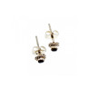 925 Sterling Silver Agate Stud Earrings