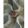 925 Sterling Silver Morganite & Beryl Ring Size 8