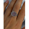 925 Sterling Silver Morganite & Beryl Ring Size 8