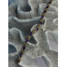 Lovely 925 Sterling Silver Amethyst Bracelet Length 7