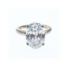 925 Sterling Silver CZ Ring Size 8 Seta