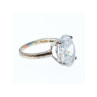 925 Sterling Silver CZ Ring Size 8 Seta