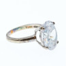 925 Sterling Silver CZ Ring Size 8 Seta