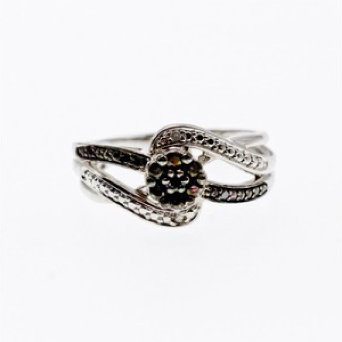 925 Sterling Silver Black Tourmaline (Sherl) 