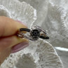 925 Sterling Silver Black Tourmaline (Sherl) 