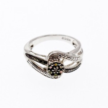 925 Sterling Silver Black Tourmaline (Sherl) 