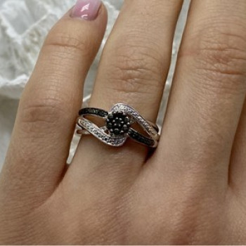 925 Sterling Silver Black Tourmaline (Sherl) 