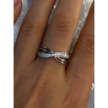 925 Sterling Silver Beryl Ring Size 9