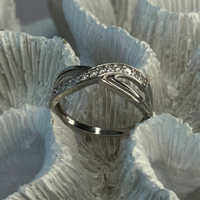 925 Sterling Silver Beryl Ring Size 9