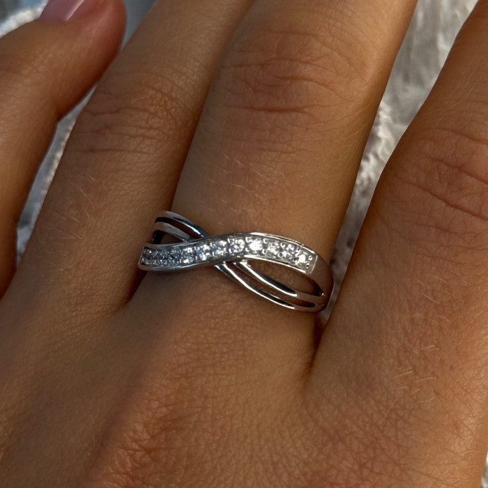 925 Sterling Silver Beryl Ring Size 9