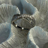 925 Sterling Silver Beryl Ring Size 9