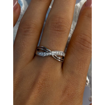 925 Sterling Silver Beryl Ring Size 9