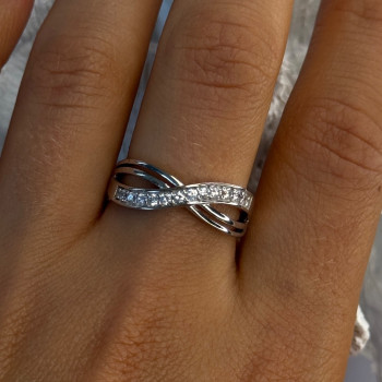 925 Sterling Silver Beryl Ring Size 9