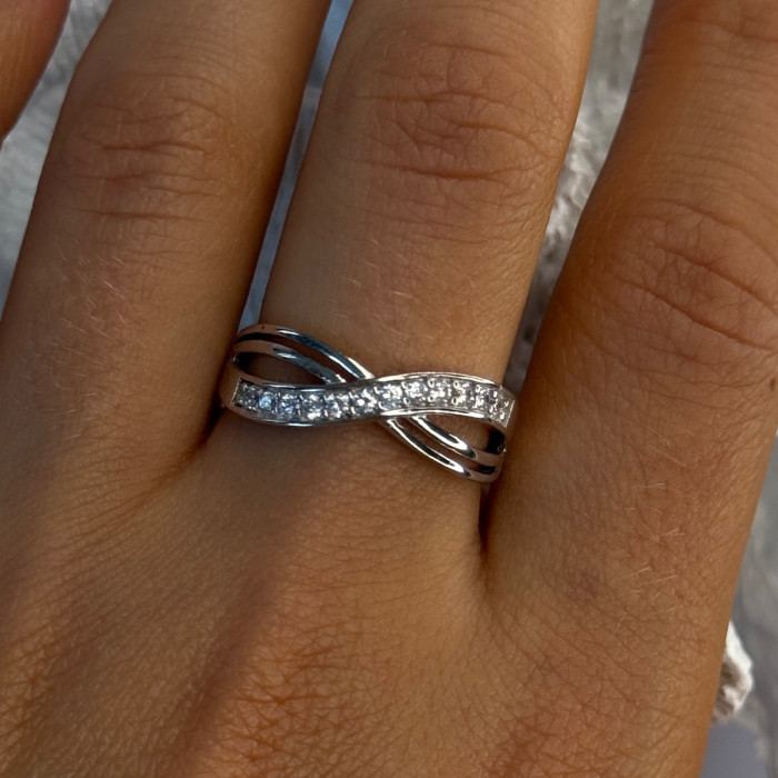 925 Sterling Silver Beryl Ring Size 9