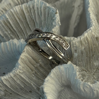 925 Sterling Silver Beryl Ring Size 9