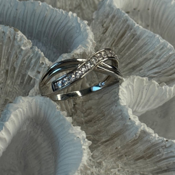 925 Sterling Silver Beryl Ring Size 9