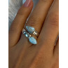 Vintage 925 Sterling Silver Larimar Ring Size 7
