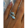 Vintage 925 Sterling Silver Larimar Ring Size 7