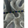 925 Sterling Silver Malachite & Sodalite Bracelet Length 7