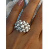 Elegant 925 Sterling Silver Pearl  Ring Size 7
