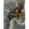 925 Sterling Silver Gold Plated Part Spinel & Ruby Ring Size 6