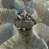 Shiny 925 Sterling Silver Cz Ring Size 8