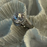 Shiny 925 Sterling Silver Cz Ring Size 8