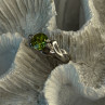 925 Sterling Silver Peridot & Beryl Ring Size 6