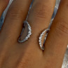 Unique Sizable Design 925 Sterling Silver Cz Ring Size 11