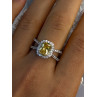 925 Sterling Silver Citrine & Beryl Ring Size 8
