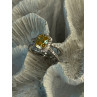 925 Sterling Silver Citrine & Beryl Ring Size 8