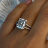 Beautiful 925 Sterling Silver Cz Ring Size 7