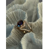 Rose Gold Plated 925 Sterling Silver Amethyst & Cz Ring Size 6