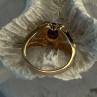 Rose Gold Plated 925 Sterling Silver Amethyst & Cz Ring Size 6
