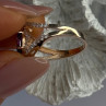 Rose Gold Plated 925 Sterling Silver Amethyst & Cz Ring Size 6