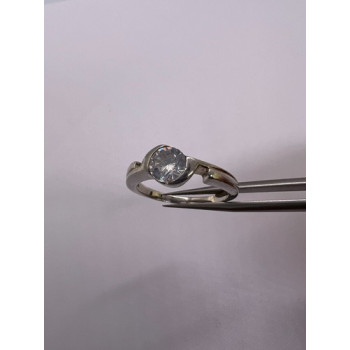 925 Sterling Silver CZ Ring Size 8.5
