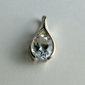 925 Sterling Silver Quartz Pendant