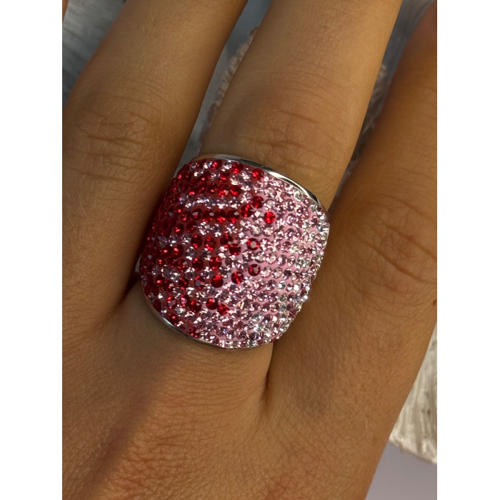 Beautiful Design 925 Sterling Silver Cz Ring Size 7