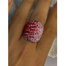 Beautiful Design 925 Sterling Silver Cz Ring Size 7