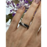 925 Sterling Silver Black & White Tourmaline 