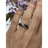 925 Sterling Silver Black & White Tourmaline 