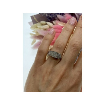 925 Sterling Silver CZ Ring Size 7