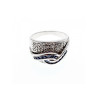 925 Sterling Silver Sapphires Ring Size 11.75
