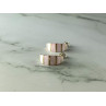 925 Sterling Silver Gold Plated Pink Mother Of Pearl Stud Earrings