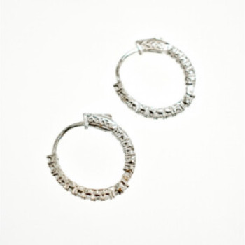 925 Sterling Silver CZ Earrings Turkey