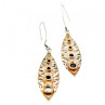 Vintage 925 Sterling Silver Black Agate Earrings