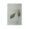 Vintage 925 Sterling Silver Black Agate Earrings