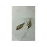 Vintage 925 Sterling Silver Black Agate Earrings