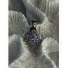 925 Sterling Silver Tanzanite Pendant Length 0.90 Inch