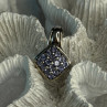 925 Sterling Silver Tanzanite Pendant Length 0.90 Inch